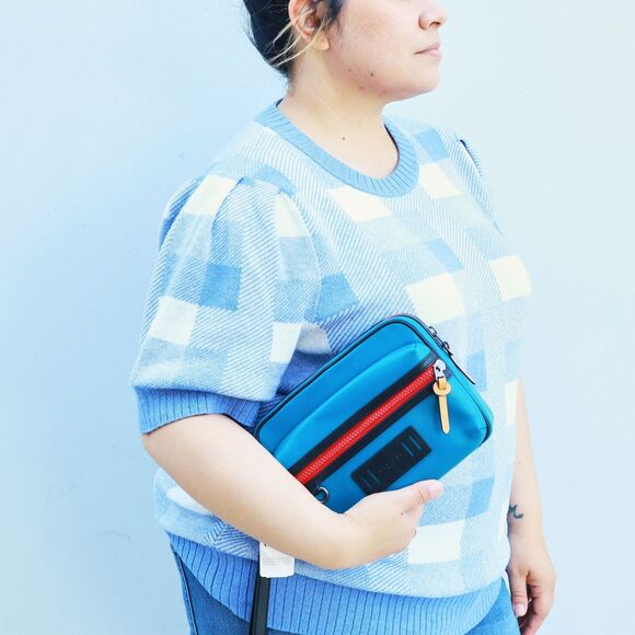 NWT Coach Colorblock Leather Terrain Travel Organizer Pouch - Picture 3 of 11